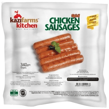 Kazi Farms Kitchen Chicken Sausages 340gm